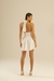 vestido mini off white Marilyn