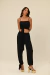 Conjunto malha calça e top preto Bohemian - comprar online