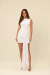 Vestido branco curto paetê Theodora - loja online