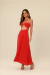 Vestido midi recortes rubi - loja online