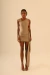 Vestido mini drapeado Celine - comprar online