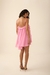 vestido rosa babados dunas - Letih