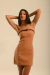 vestido camel tomara que caia Shirley