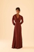 conjunto saia longa e camisa burgundy - comprar online