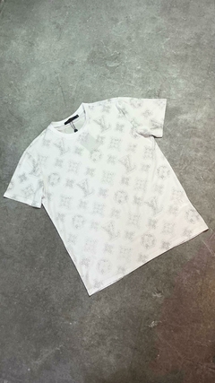 CAMISETA LV GRIFE ''ESTAMPA/BRANCA''