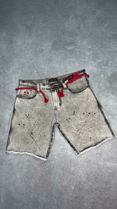 BERMUDA JEANS BROW ''JOGADOR/CINZA'' - comprar online