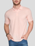Polo Masculina Sem Bolso Basic Pique P.A - Cor Rosa Suave - comprar online
