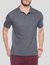 Polo Masculina Sem Bolso Basic Pique P.A - Cor Cinza Chumbo - comprar online