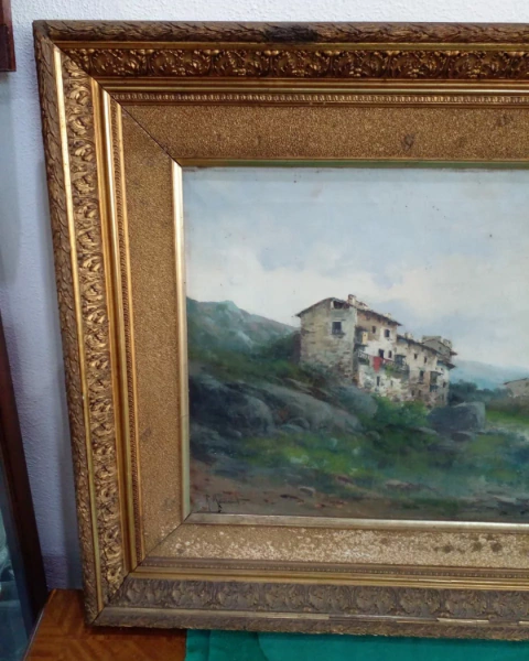 CUADRO EUROPEO PINTOR ESPAÑOL RICARDO MANZANET ( 1853 – 1939) 89414 - comprar online