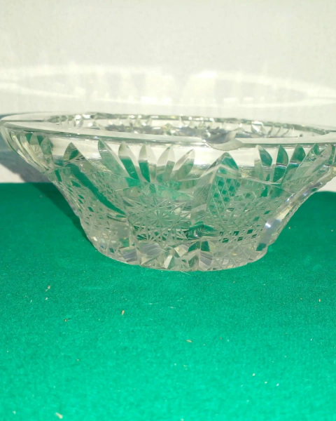 CENTRO DE MESA CRISTAL TALLADO ANTIGUO DESPOJADOR. COD: 93121 - comprar online