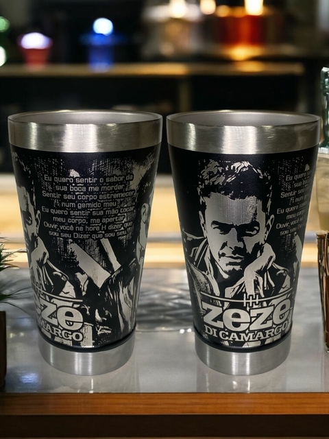 Copo Térmico Zezé Di Camargo 473ml Inox - Gravado a Laser | Sertanejo