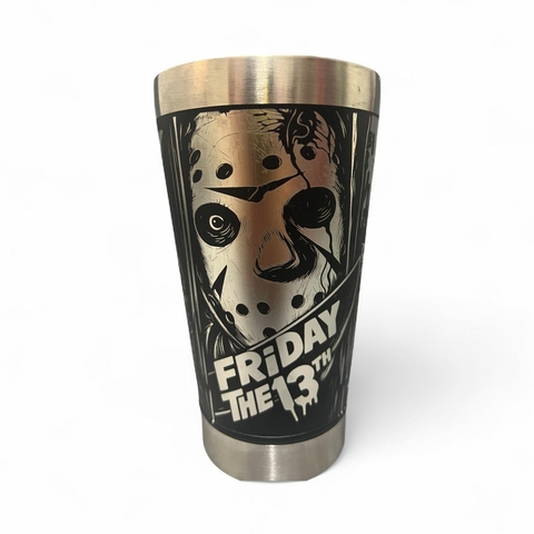 Copo Sexta-Feira 13 Térmico Inox - Jason Voorhees| 473ml com Tampa e Abridor