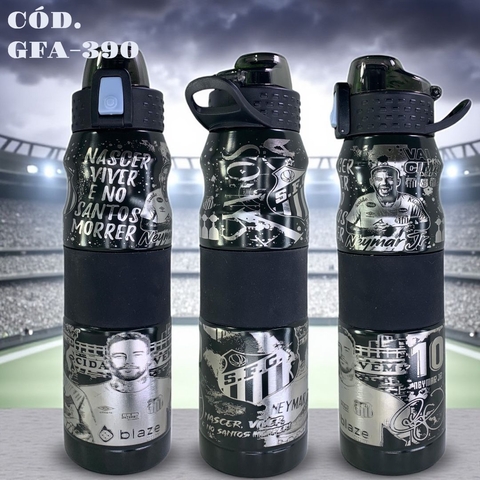 Garrafa Neymar Jr. Santos FC 680ml Térmico Inox | Gravação a Laser