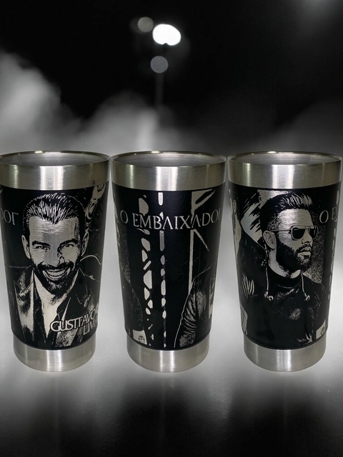 Copo Térmico Inox 473ml Gusttavo Lima| O Embaixador - Personalizado a Laser