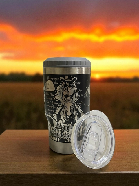 COPO LONG NECK ANA CASTELA 2 TAMPAS ABRIDOR DE CERVEJA 420ML GRAVAÇÃO A LASER