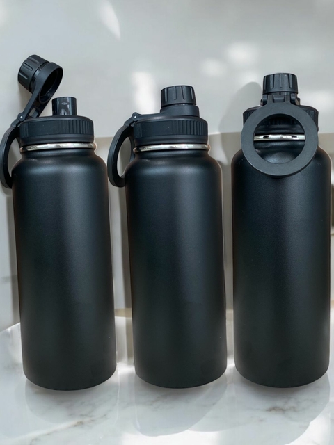 Garrafa Térmica 950ML Inox Gravação a Laser| Grave sua Ideia, Nome, Logo| Com Suporte com Imã Magnético