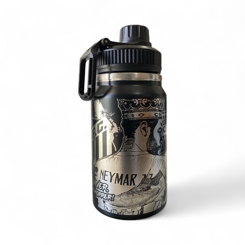 Garrafa Térmico 350ml Clube Futebol Abridor De Garrafa