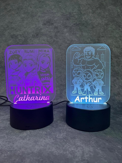 Luminária Led Acrílíca Personalizada Decorativa