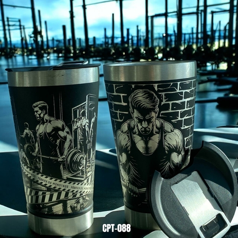 Copo Térmico Personalizado a Laser com Gravação 360º – Para os apaixonados por treino