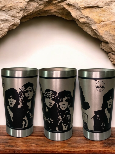 Copo Térmico Inox N´Roses 473ml- Personalizado com Gravação a Laser com Tampa e Abridor