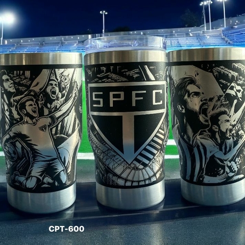 Copo Térmico Porta Long neck Garrafa Latinha Personalizado 2 Tampas Abridor Cerveja 420ml