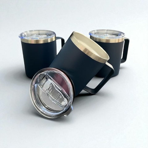 Copo Térmico Quente Ou Frio Com Alça 350ml Com Tampa