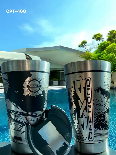 Copo Térmico Personalizado a Laser com Gravação 360º- Nissan 473ml