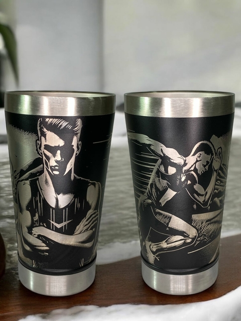 Copo Térmico Esportivo Inox 473ml Gravação a Laser | com Tampa e Abridor