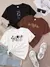Kit 3 camisas femininas de algodão - loja online