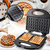 Imagen de Tostadora Waffle Hogar Portátil Antiadherente Hornear Rondon
