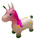 Unicornio Saltarin Caballito Inflable Niños Con Luz Y Sonido