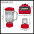 Licuadora 2 En 1 1,5l Jarra De Vidrio 4 Niveles 600w Color Roja en internet