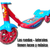 Imagen de Base Xtreme Monopatin Infantil 3 Ruedas Con Luces Musica Y Canasto Color Rojo Spiderman