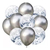 10 Pack 10 Globos (100) Transparentes Con Confeti Y Perlados en internet