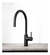 Mx Grifería Canilla Cocina Monocomando Mesada Pico Cisne Negra Acabado Mate Color Negro - comprar online