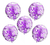 Set De 10 Globos Transparentes Con Confetti Y Perlados en internet