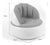 Sillón Silla Inflable De Pvc Con Respaldo Simil Piel Inflado