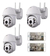 Kit X3 Camaras Seguridad Exterior 5mp Domo Premium Full Hd