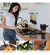 Set Kit X12 Utensilios Cocina Mango Madera Punta Silicona - comprar online