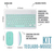 Kit Teclado + Mouse Bluetooth Compu Notebook Celular Pastel - Zeide Essentials