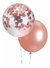Imagen de 10 Pack 10 Globos (100) Transparentes Con Confeti Y Perlados