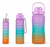 Kit X3 Botellas De Agua Motivacional Frases Bebidas Stickers