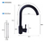 Mx Grifería Canilla Cocina Monocomando Mesada Pico Cisne Negra Acabado Mate Color Negro - comprar online