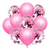 Set De 10 Globos Transparentes Con Confetti Y Perlados