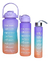 Kit X3 Botellas De Agua Motivacional Frases Bebidas Stickers - comprar online