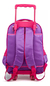 Mochila Con Carro + Lunchera + Cartuchera Set Escolar Rosa