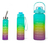 Kit X3 Botellas De Agua Motivacional Frases Bebidas Stickers - Zeide Essentials