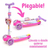 Monopatín Princesas Disney Plegable Luz En Rueda 12018 Color