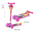 Monopatín Princesas Disney Plegable Luz En Rueda 12018 Color Rosa/violeta - comprar online