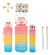 Kit X3 Botellas De Agua Motivacional Frases Bebidas Stickers - comprar online
